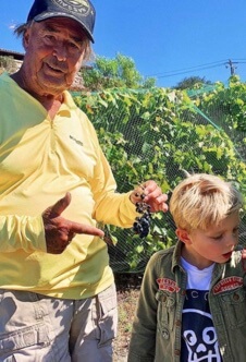 Jon Patrick Ferguson with his grandson